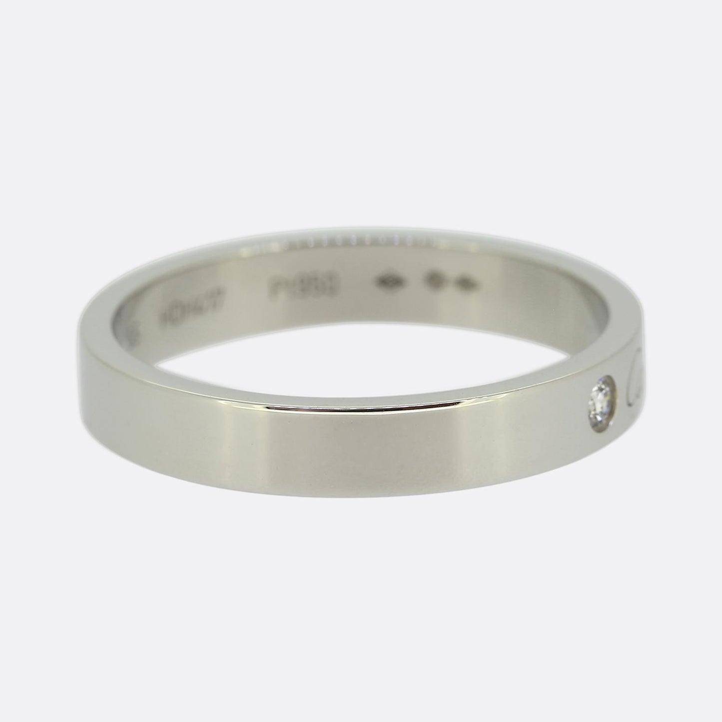 Cartier C De Cartier Diamond Wedding Band Ring