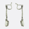 Art Deco 5.03 Carat Diamond Drop Earrings