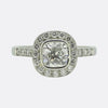 0.66 Carat Cushion-Cut Diamond Ring