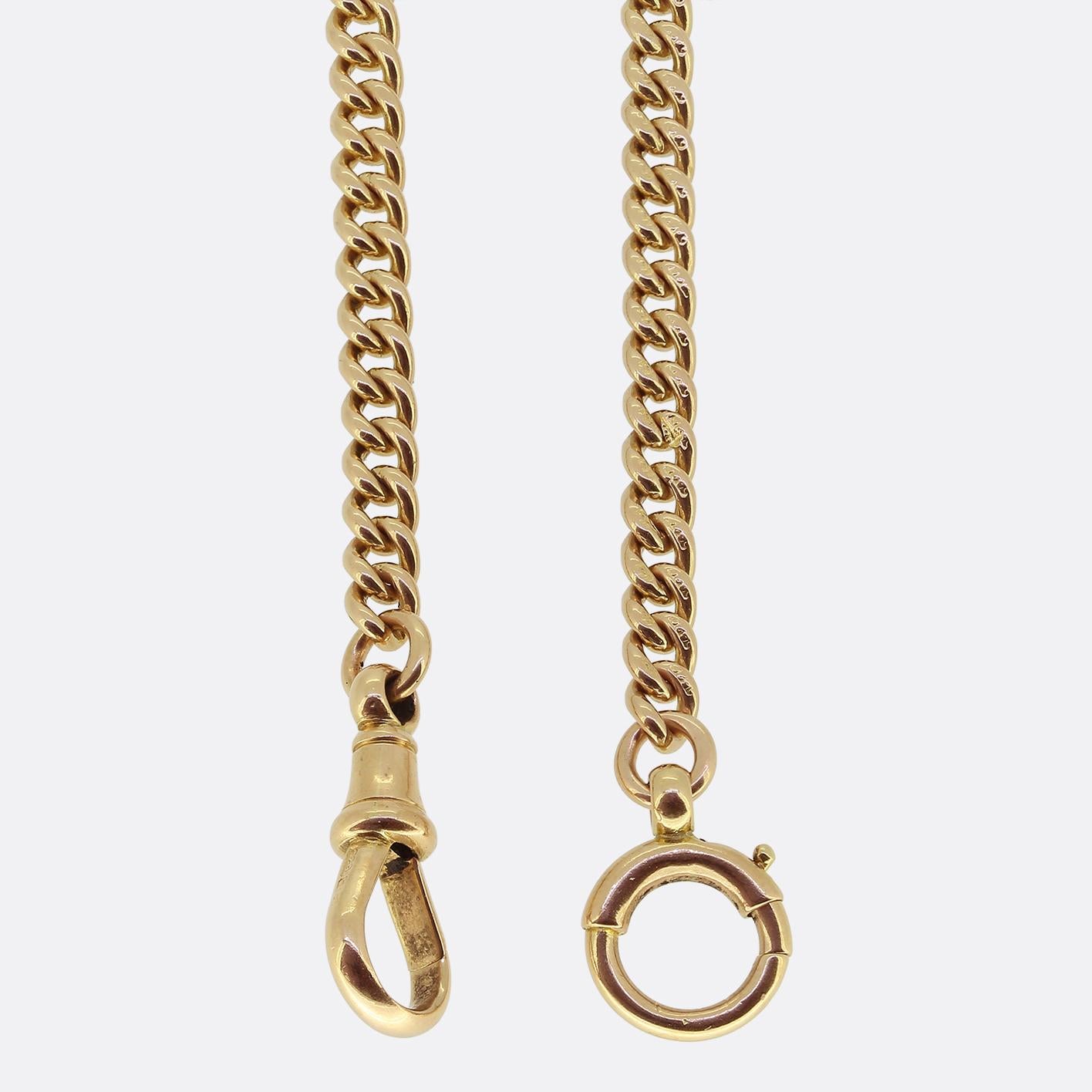 Antique 15ct Gold Albert Chain Necklace