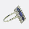 Art Deco Sapphire and Diamond Ring