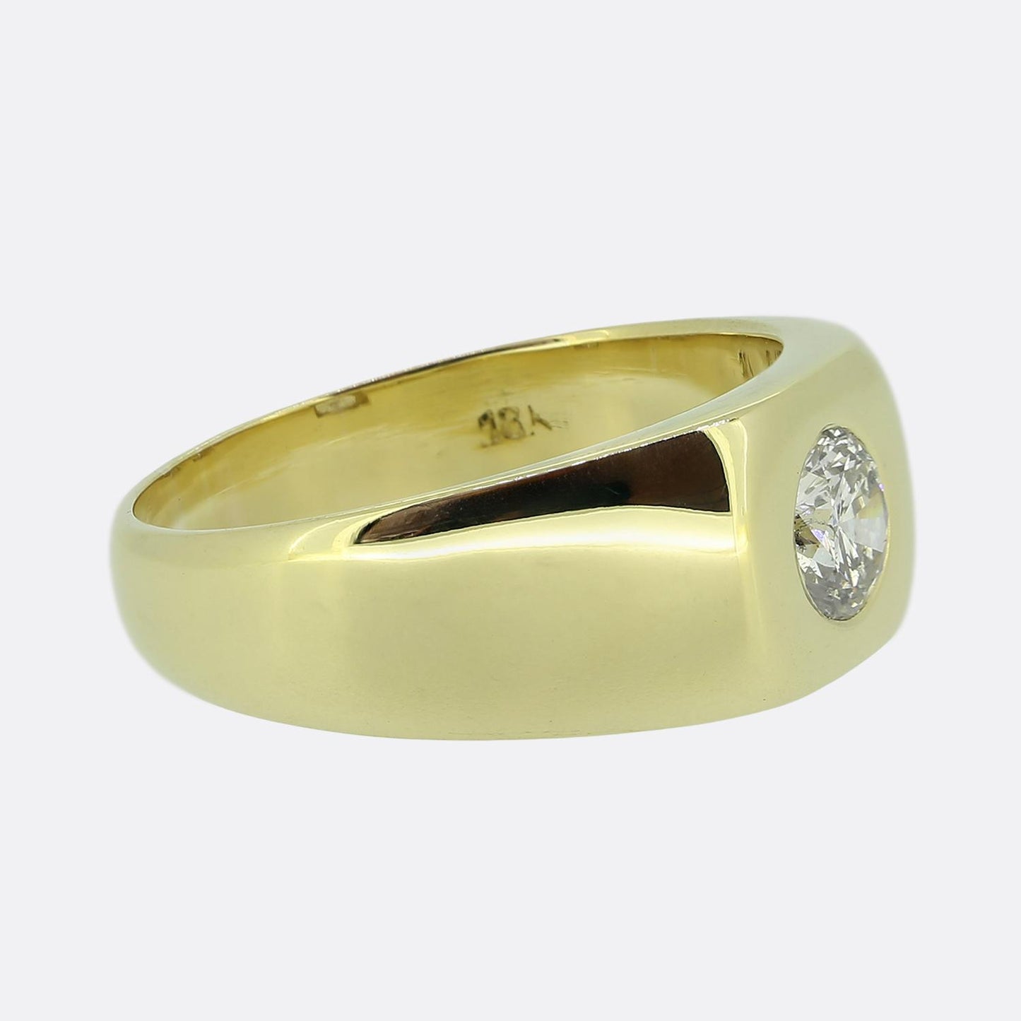 Vintage 0.50 Carat Diamond Signet Ring