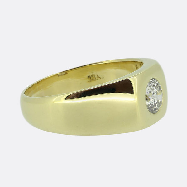 Vintage 0.50 Carat Diamond Signet Ring