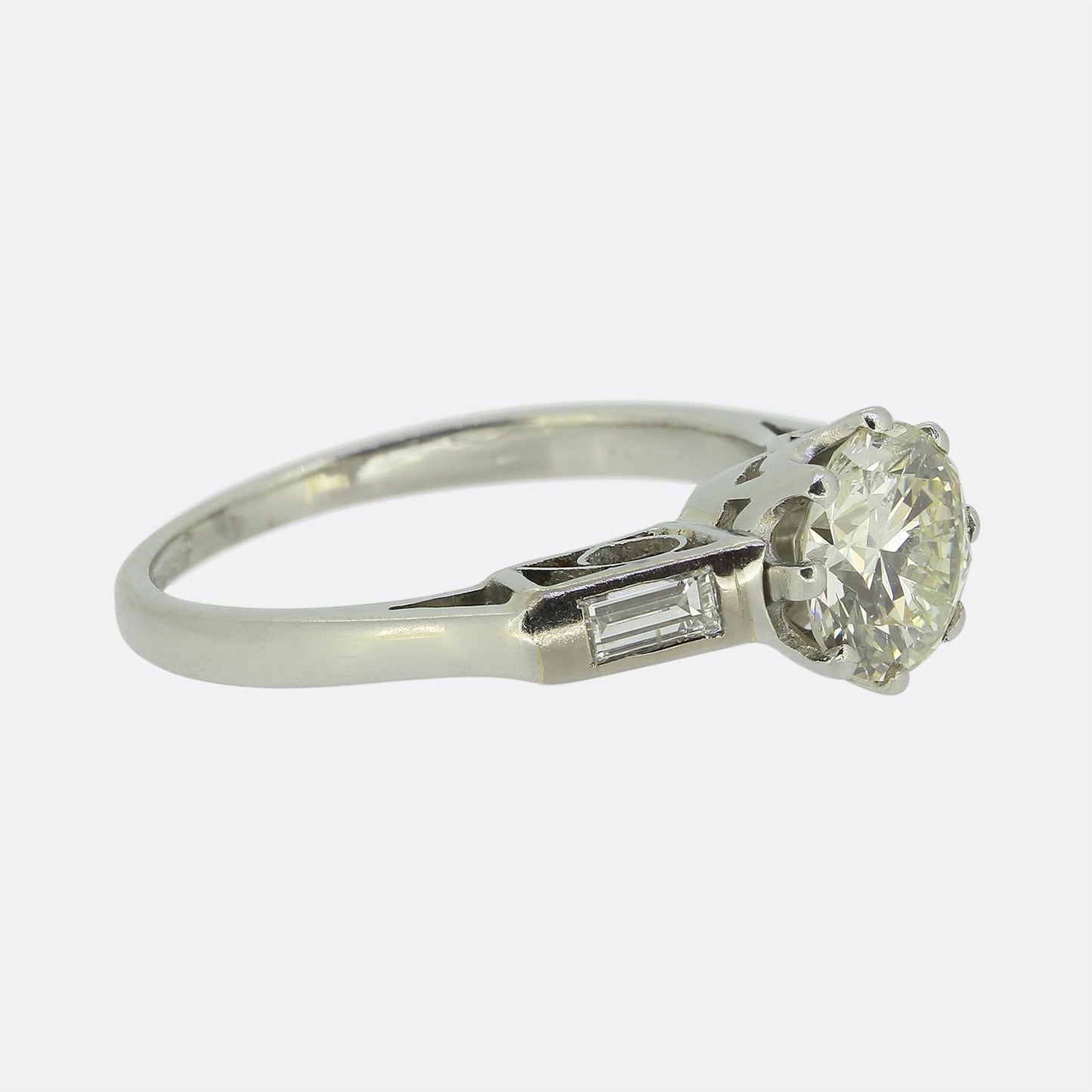 Art Deco 1.00 Carat Diamond Engagement Ring