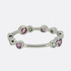 Boodles Full-Hoop Pink Sapphire and Diamond Raindance Ring Size T (61.5)
