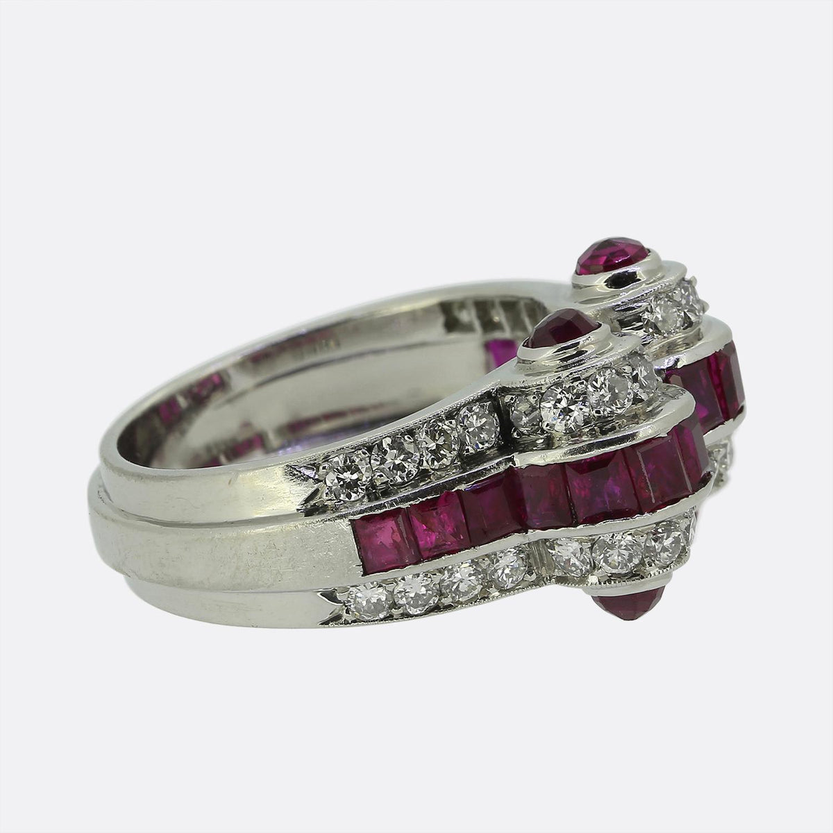 Art Deco Ruby and Diamond Ring