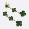 Van Cleef & Arples Malachite Magic Alhambra Earrings