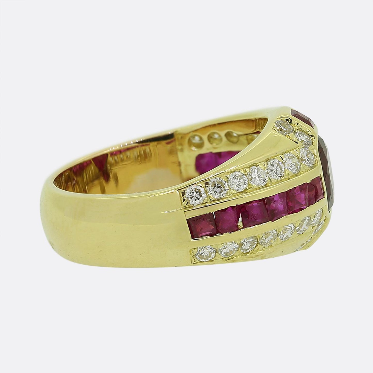 Vintage Ruby and Diamond Ring