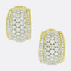 Large Pavé Diamond Set Earrings