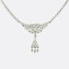 Art Deco 3.90 Carat Diamond Cluster Necklace