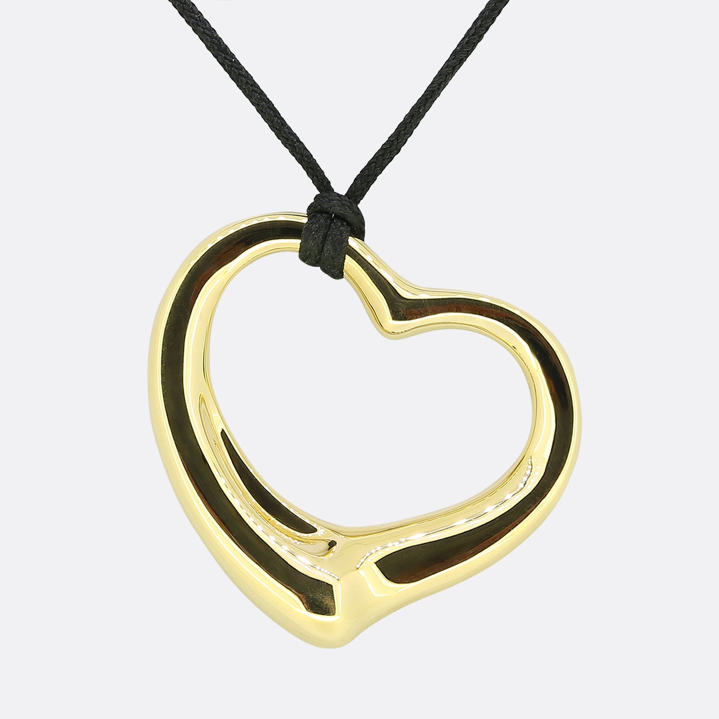Tiffany & Co. Open Heart Pendant Necklace