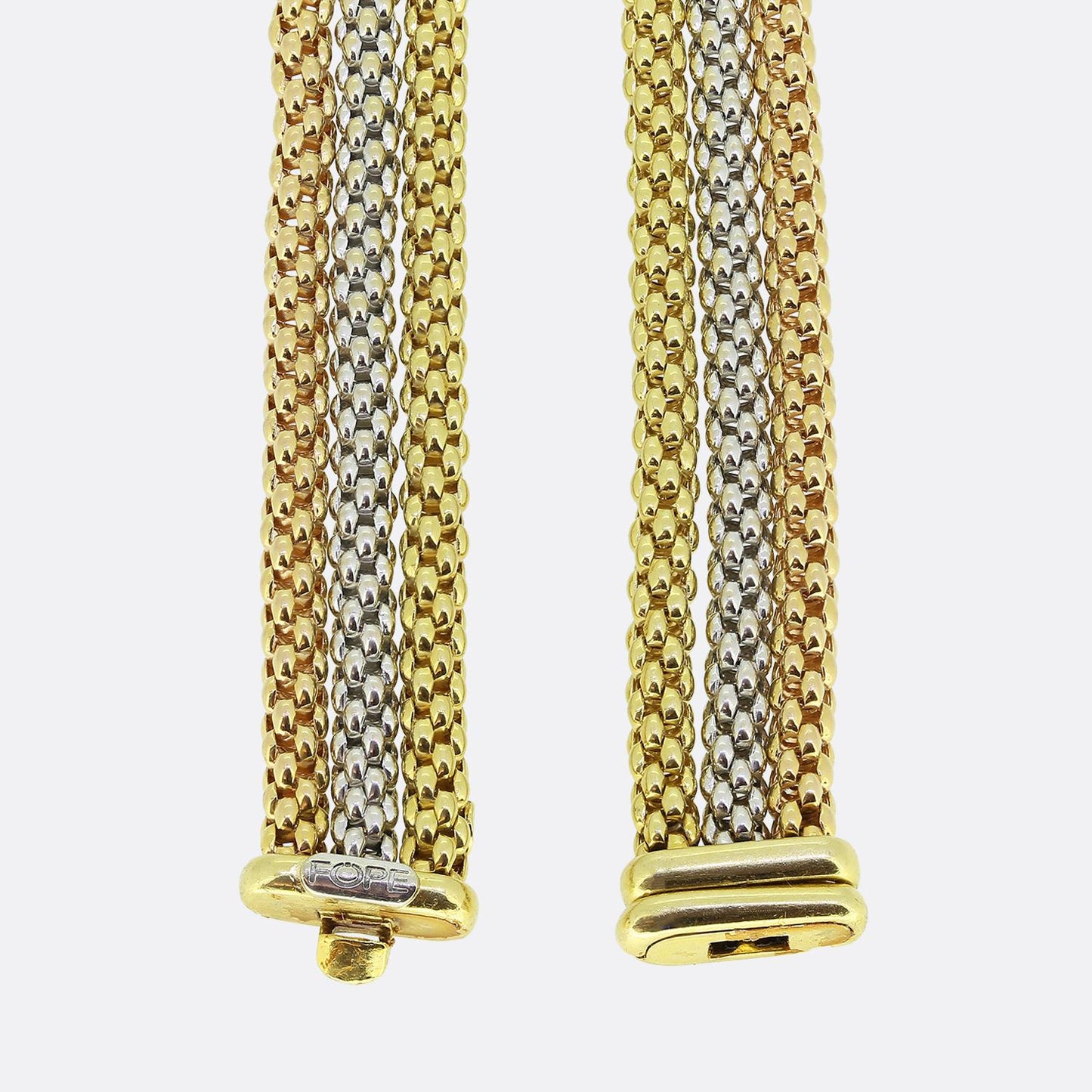Fope Tricolour Three-Row Necklace