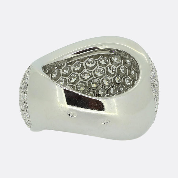 Cartier 5.00 Carat Diamond Wave Ring