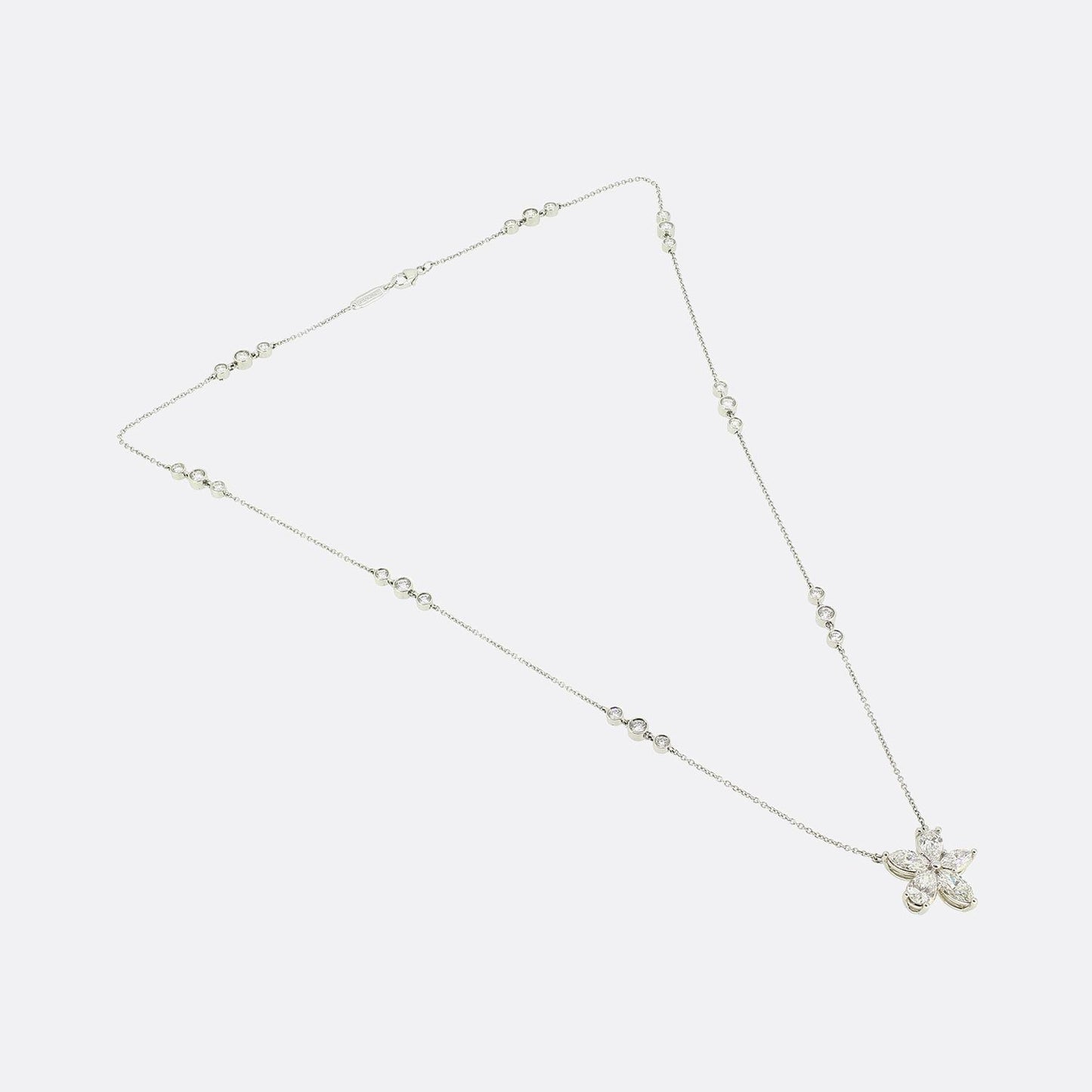 Tiffany & Co. Mixed Cluster Diamond Victoria Necklace