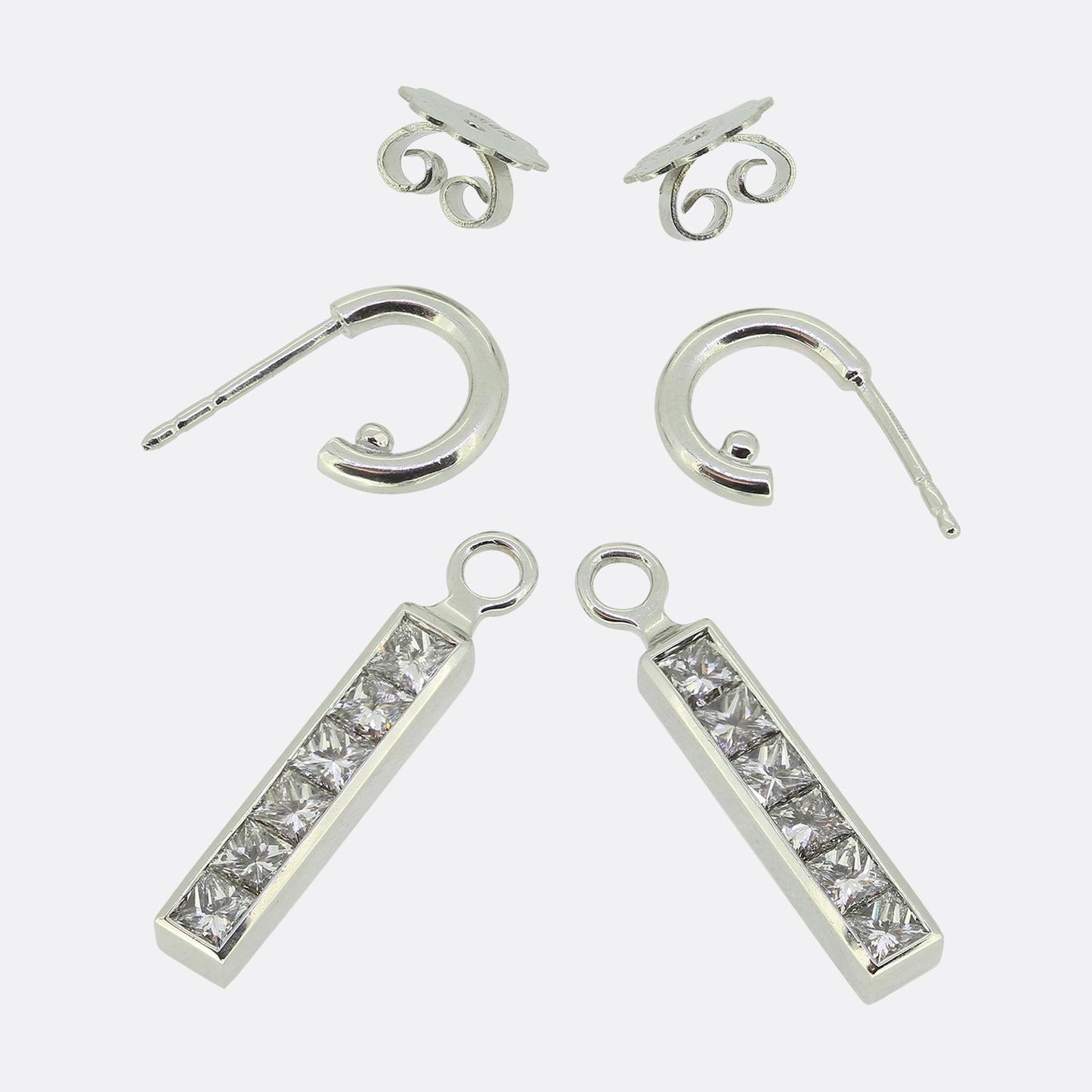 Theo Fennell Diamond Strip Earrings