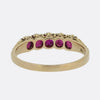 Victorian Five-Stone Ruby Ring