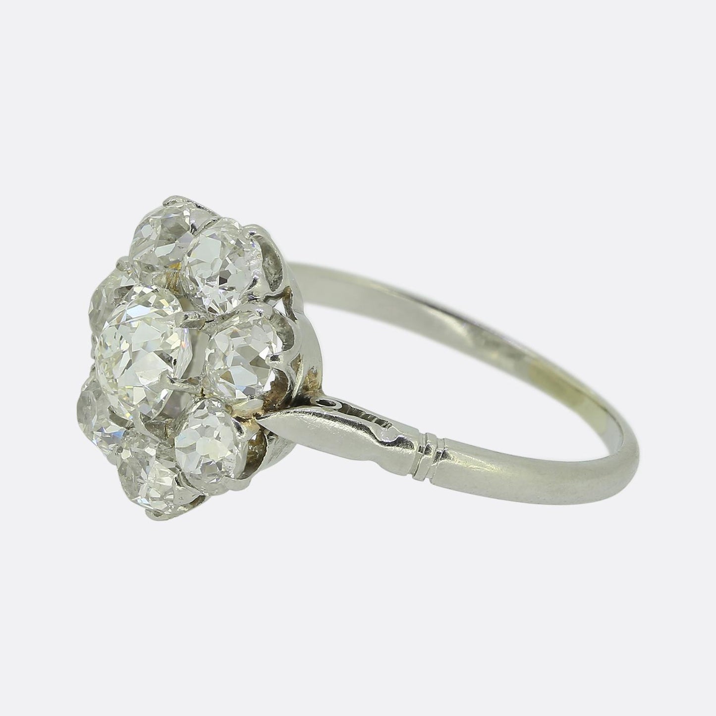 Antique Diamond Cluster Ring