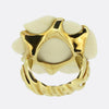 Chanel White Agate Camélia Ring