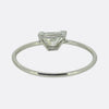 0.65 Carat Trapezoid-Cut Diamond Solitaire Ring