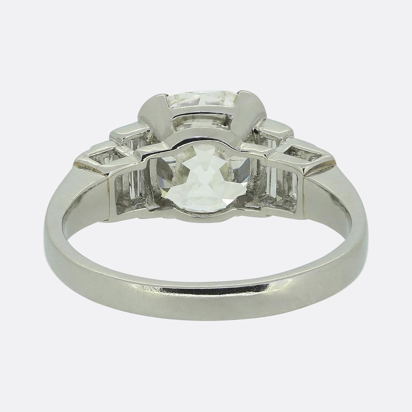 Vintage 3.58 Carat Old Mine Cut Diamond Ring