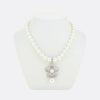 Boodles Pearl and Rose Quartz Pendant Necklace