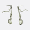 Art Deco 5.03 Carat Diamond Drop Earrings
