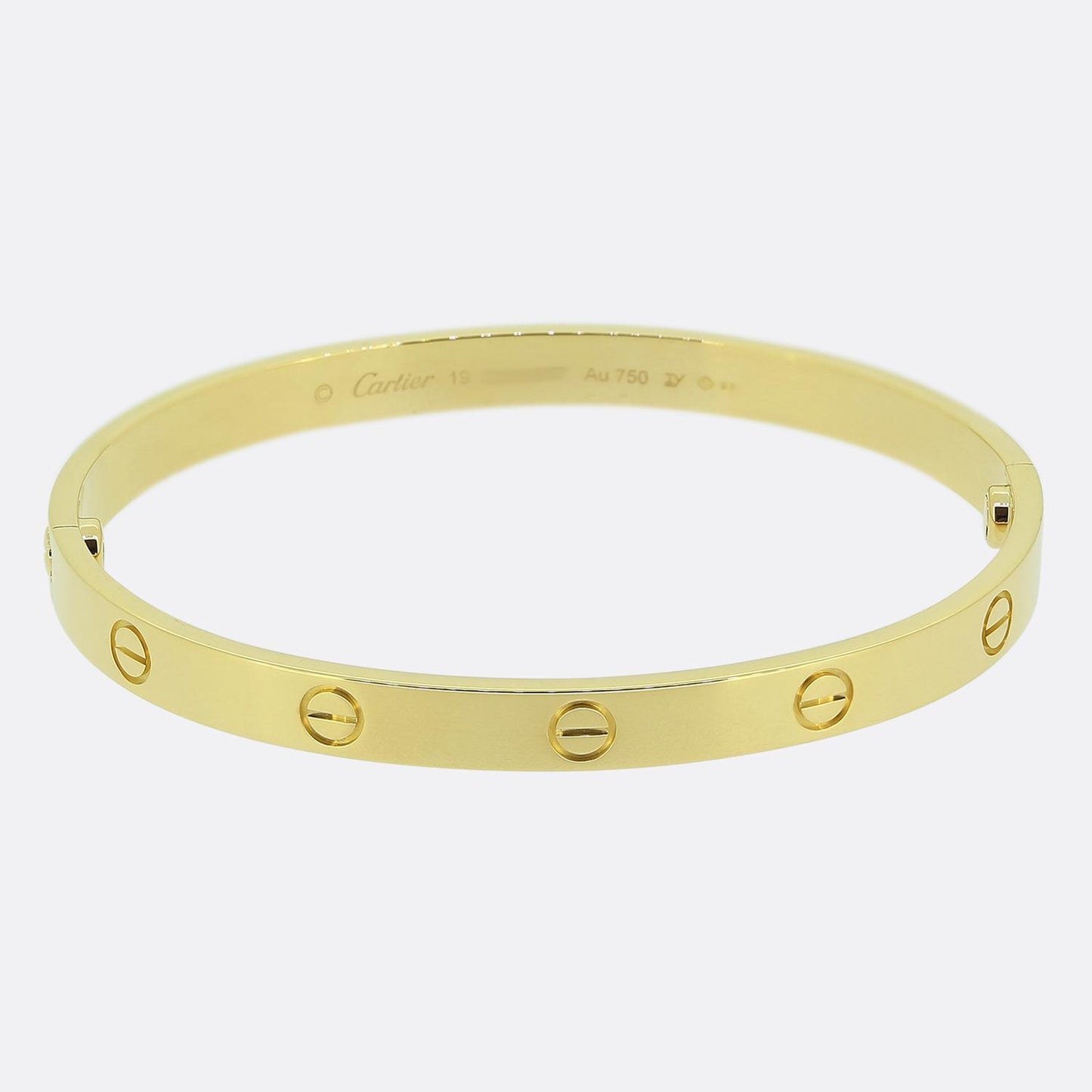 Cartier Classic Model Love Bangle Size 19
