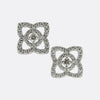 De Beers 0.32 Carat Diamond Lotus Stud Earrings