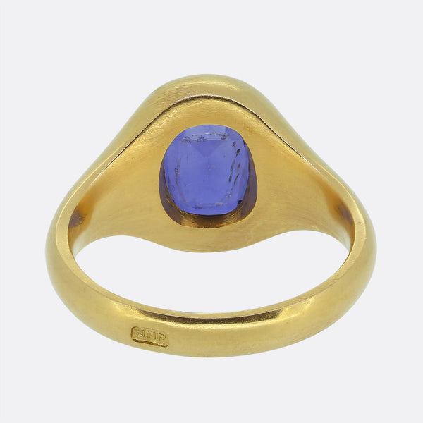 5.86ct Ceylon Sapphire Single-Stone Ring