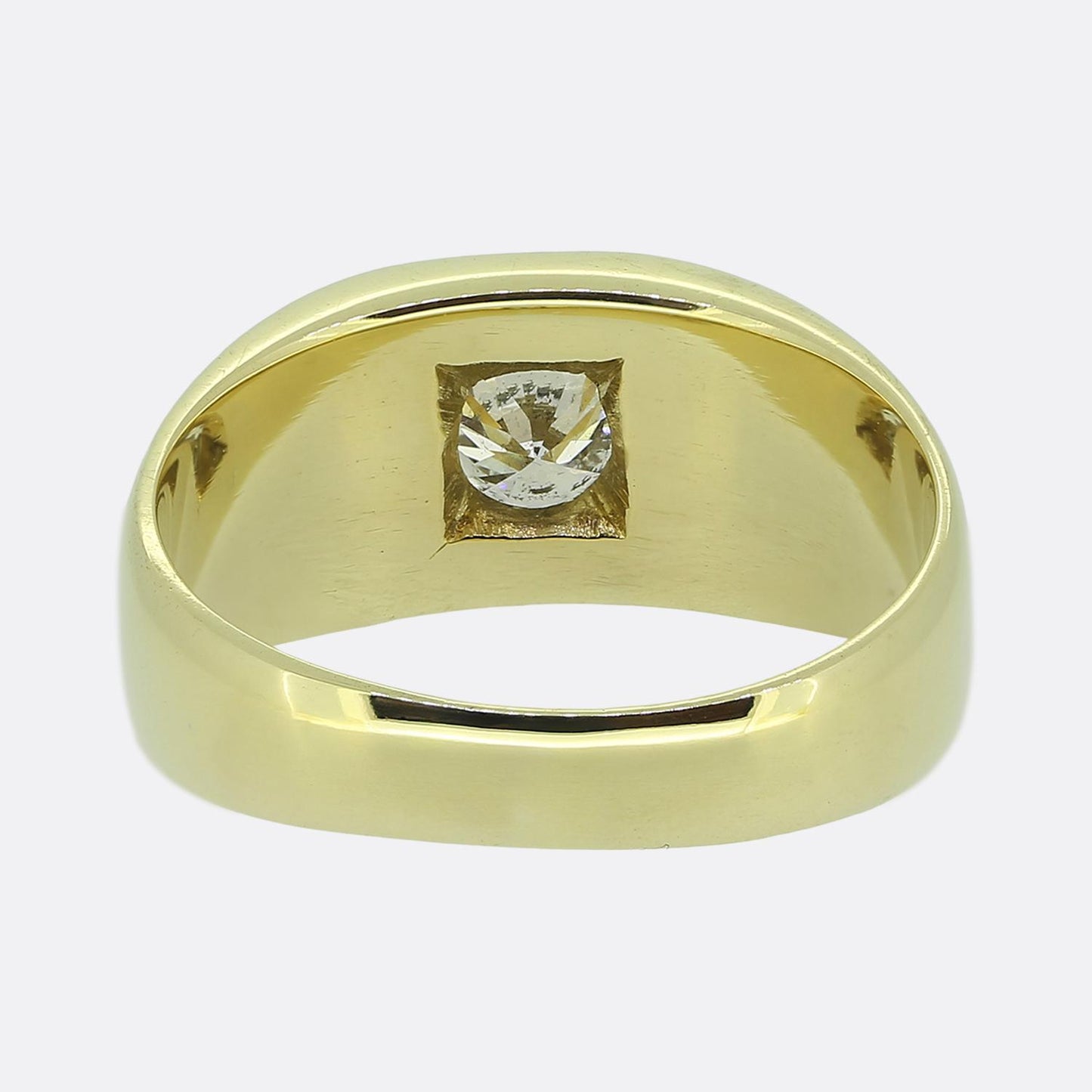 Vintage 0.50 Carat Diamond Signet Ring