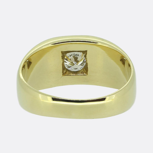 Vintage 0.50 Carat Diamond Signet Ring