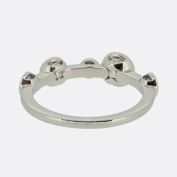 Boodles Raindance Large Half-Hoop Diamond Ring