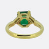 1.80 Carat Emerald and Diamond Three-Stone Ring