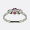 Vintage Ruby and Diamond Three-Stone Ring
