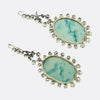 Edwardian Turquoise and Diamond Drop Earrings