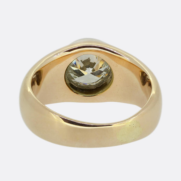 Antique 1.00 Carat Diamond Single-Stone Ring