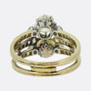 Antique Pearl and Diamond Three Row Ring