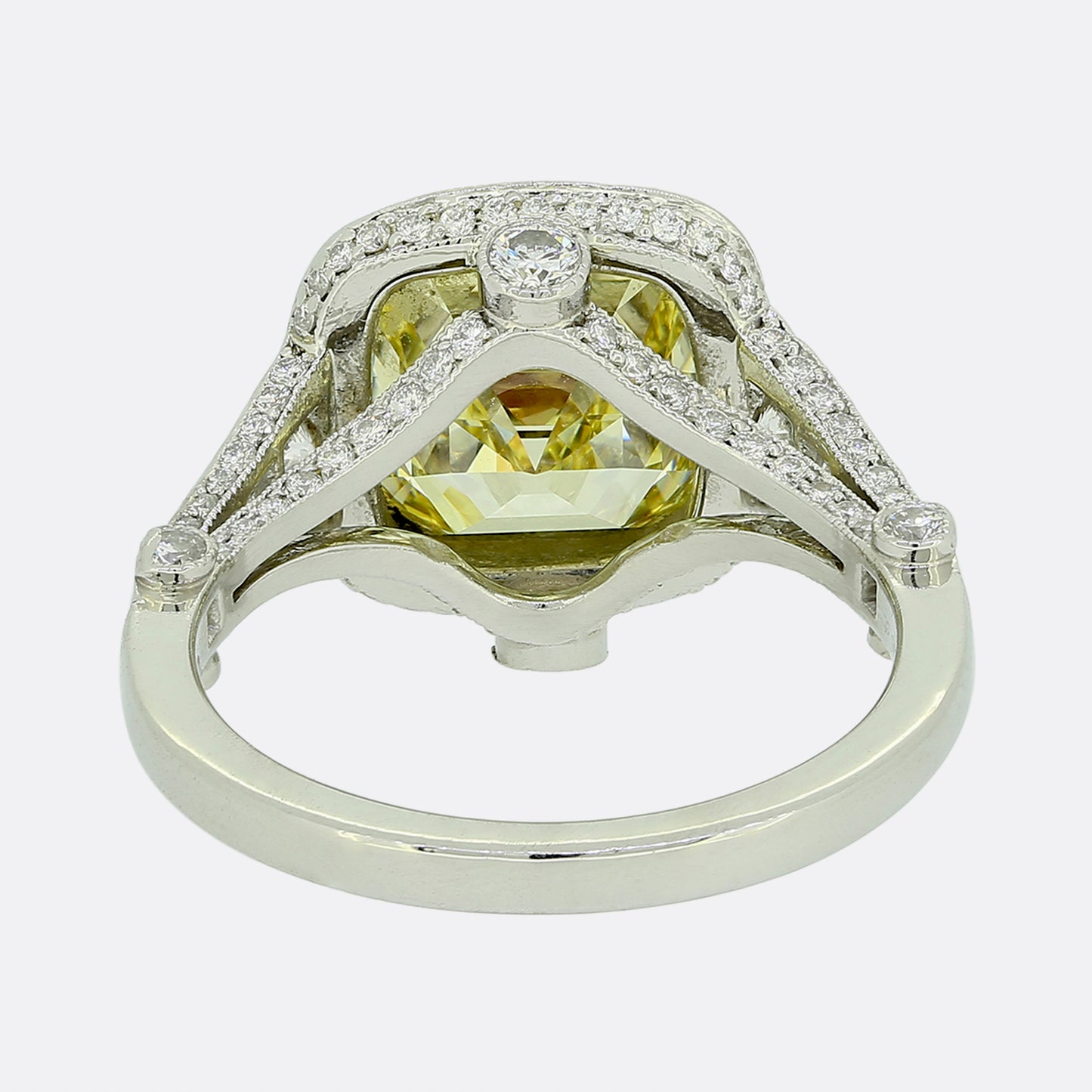 Tiffany & Co. Legacy 4.0 Carat Fancy Intense Yellow Diamond Engagement Ring