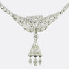 Art Deco 3.90 Carat Diamond Cluster Necklace