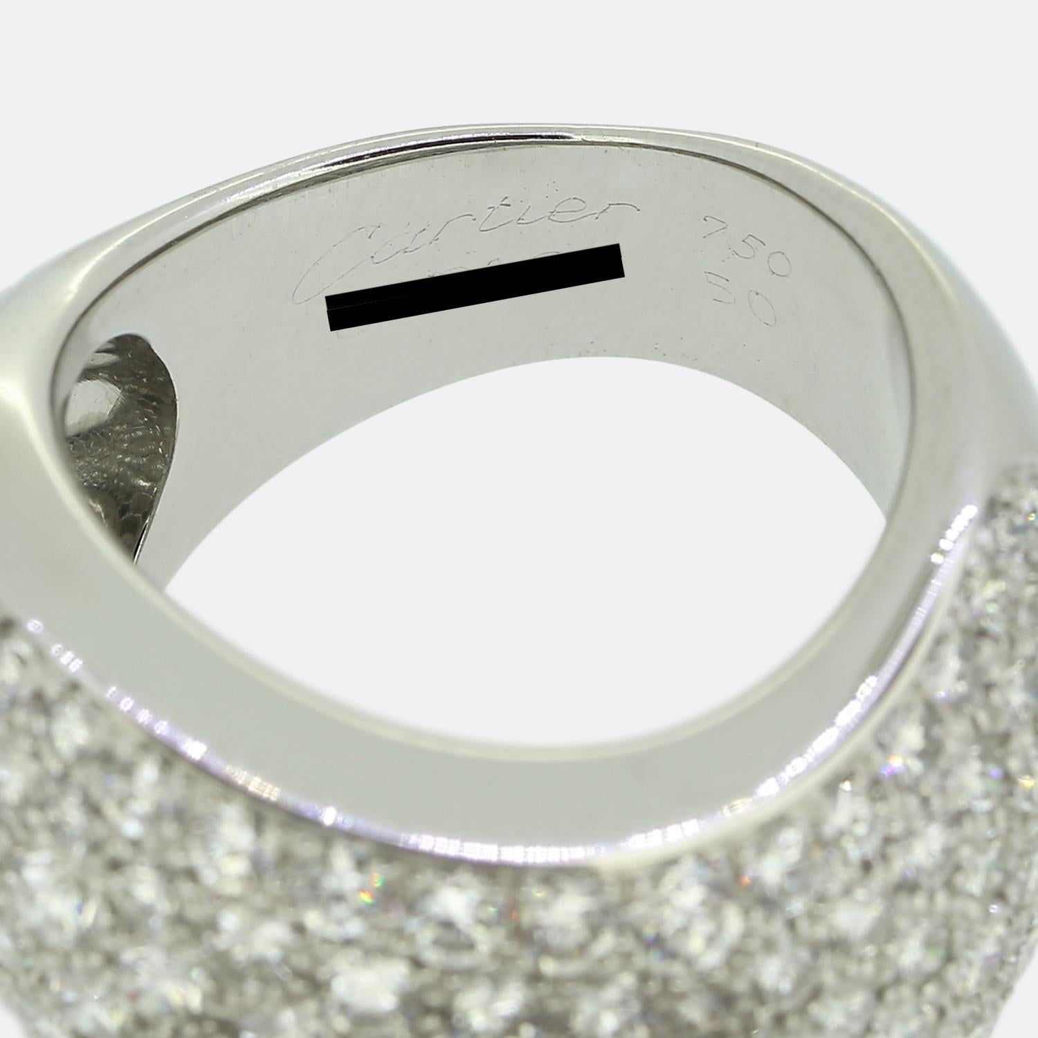Cartier 5.00 Carat Diamond Wave Ring The Vintage Jeweller