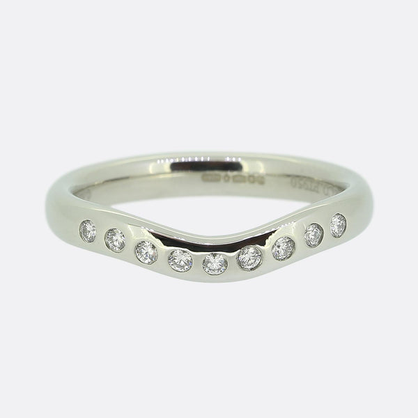 Tiffany & Co. Elsa Peretti Curved Diamond Band Ring
