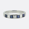 Vintage Sapphire and Diamond Band Ring