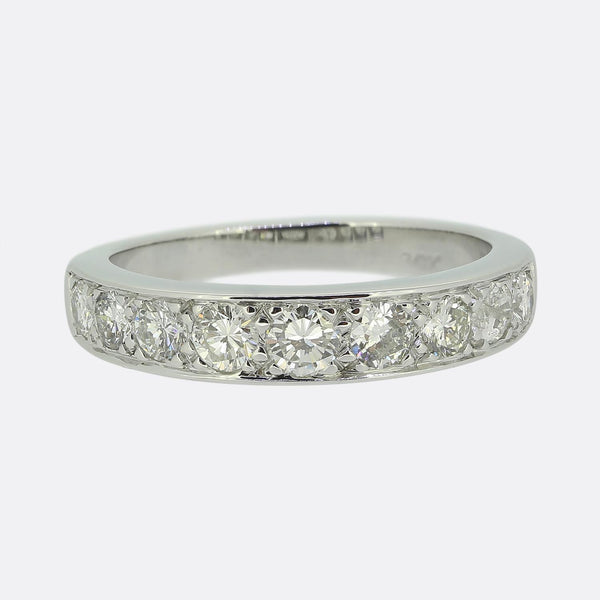 Vintage Half-Eternity Diamond Ring