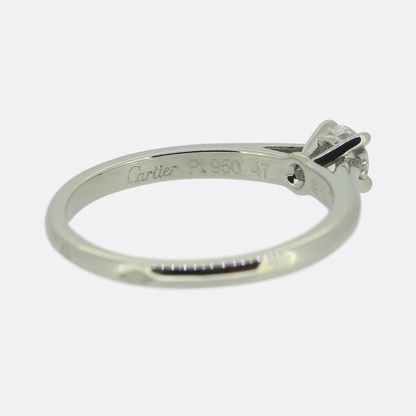Cartier 0.20 Carat Diamond Solitaire Ring