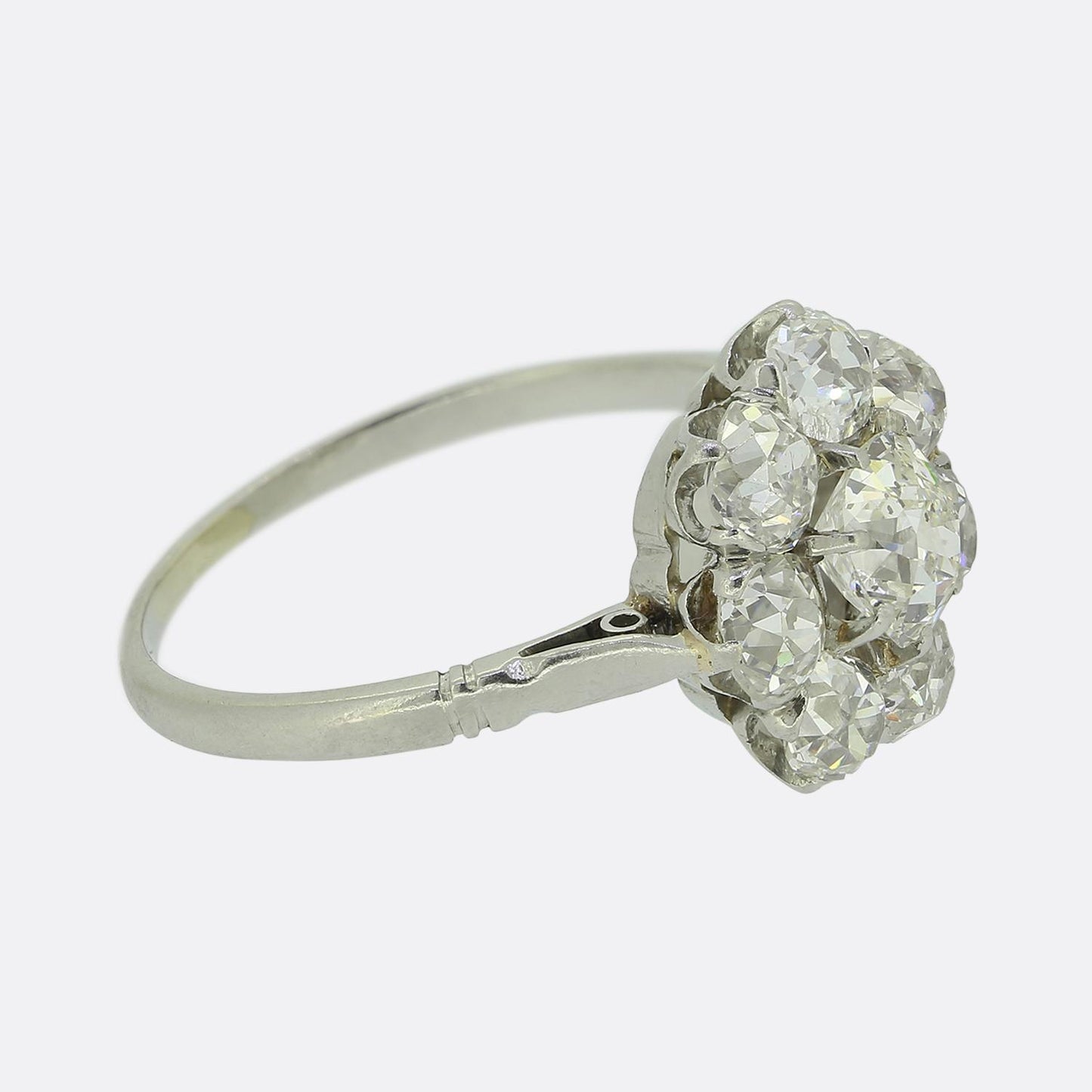 Antique Diamond Cluster Ring
