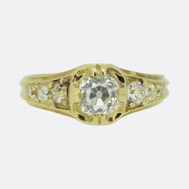 Victorian 0.85 Carat Diamond Ring