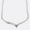 Art Deco 11.99 Carat Baguette Cut Diamond Necklace