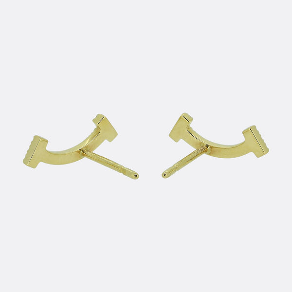 Tiffany & Co. Diamond T Smile Mini Earrings
