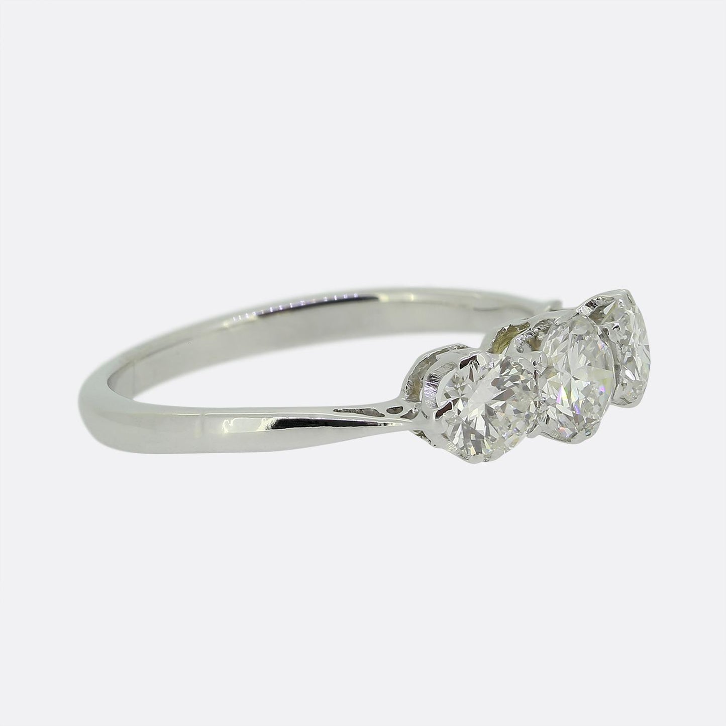 Vintage Diamond Three Stone Ring