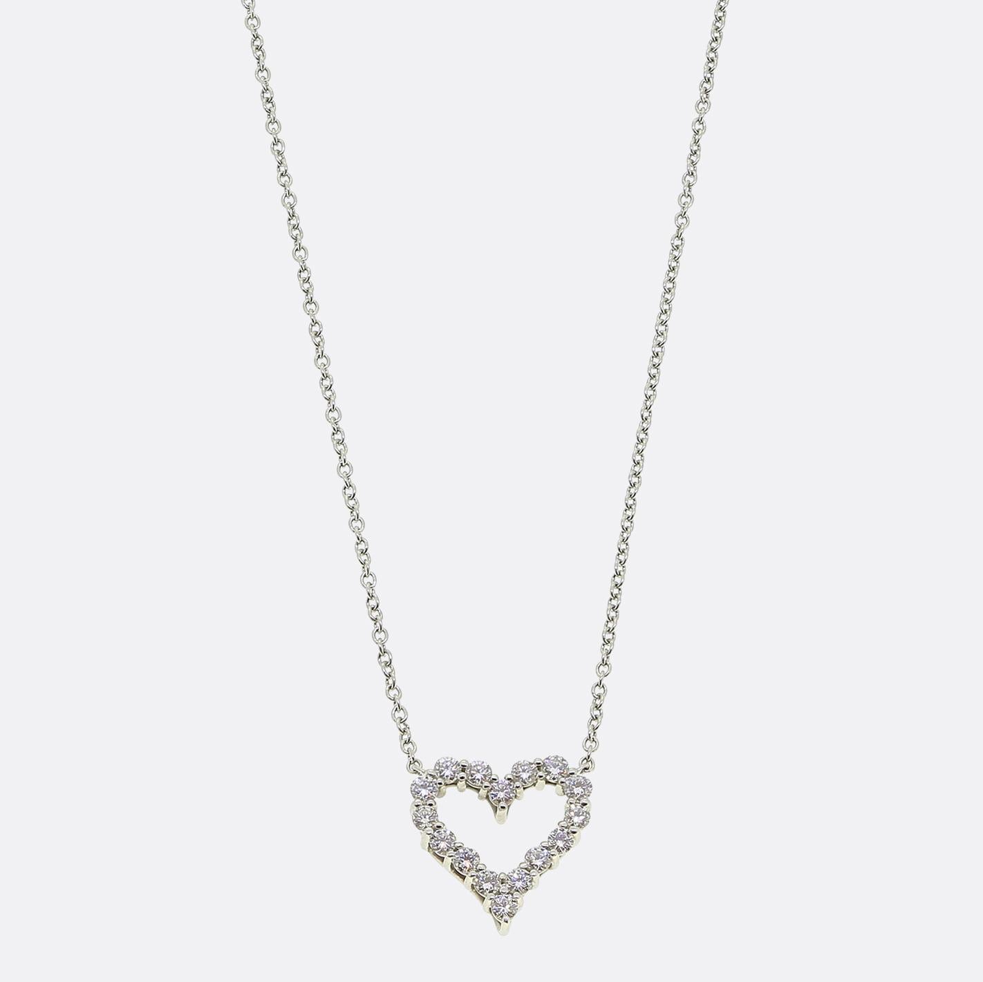 Tiffany & Co. Diamond Heart Necklace